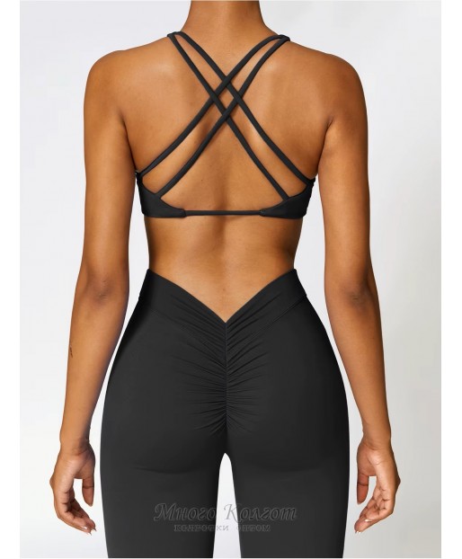 Спортивний жіночий комплект Top+leggings Push Up model 88